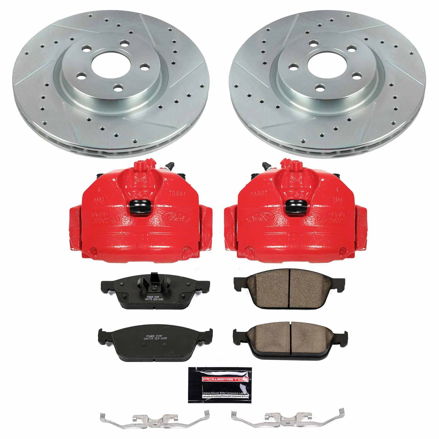 Power Stop 18-19 Ford Transit Connect Front Z23 Evolution Sport Brake Kit w/Calipers