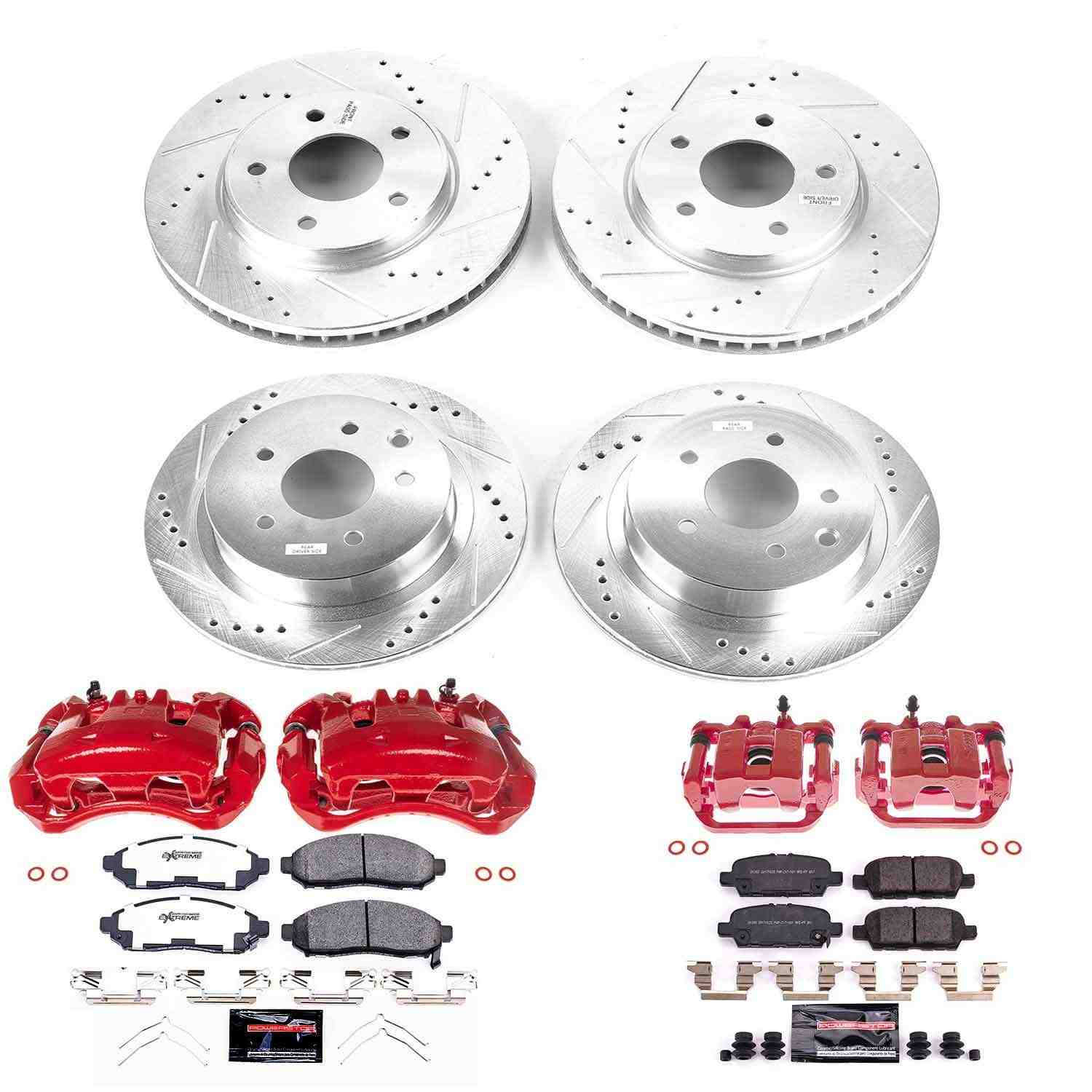 Power Stop 11-14 Nissan Leaf Front & Rear Z23 Evolution Sport Brake Kit w/Calipers