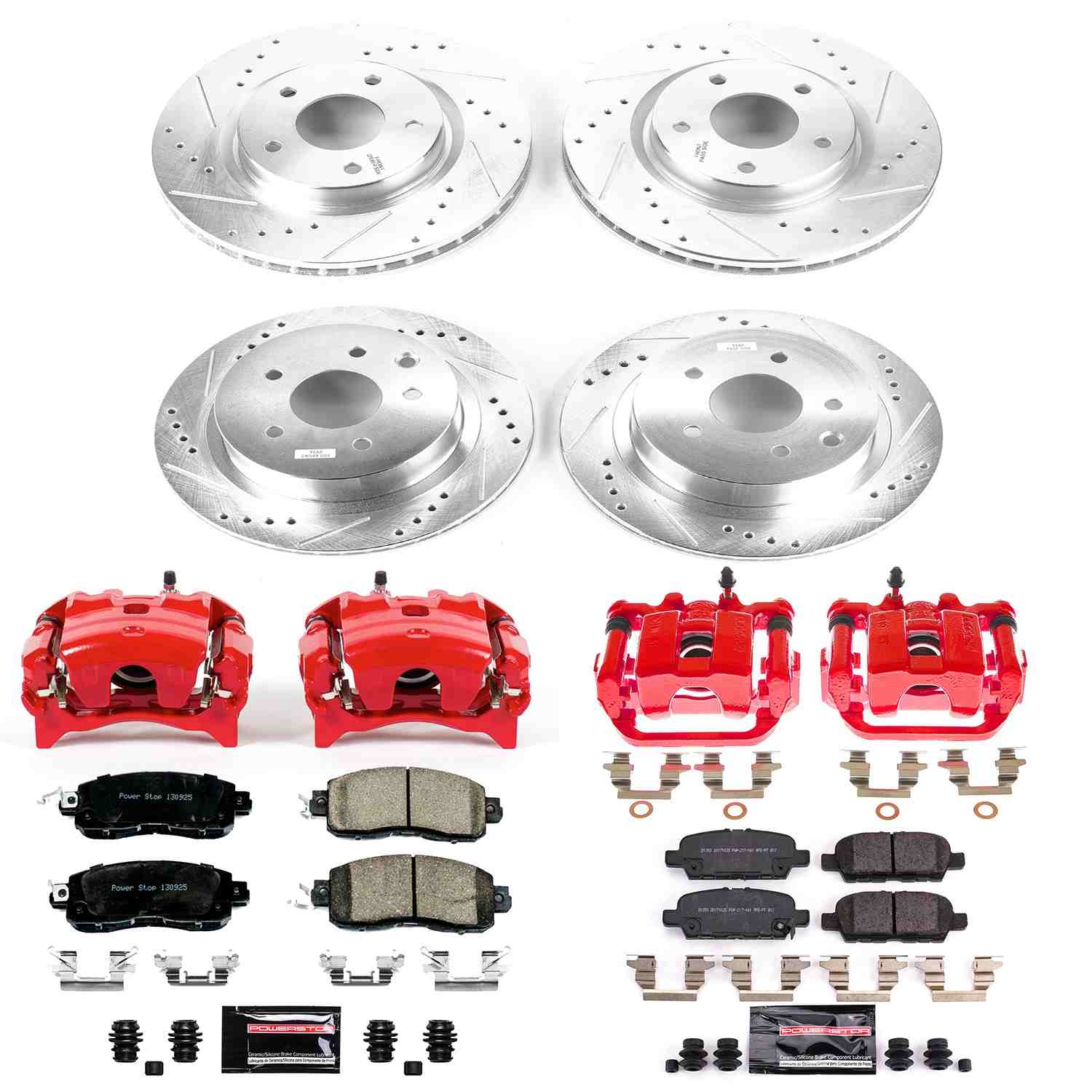 Power Stop 14-17 Nissan Leaf Front & Rear Z23 Evolution Sport Brake Kit w/Calipers