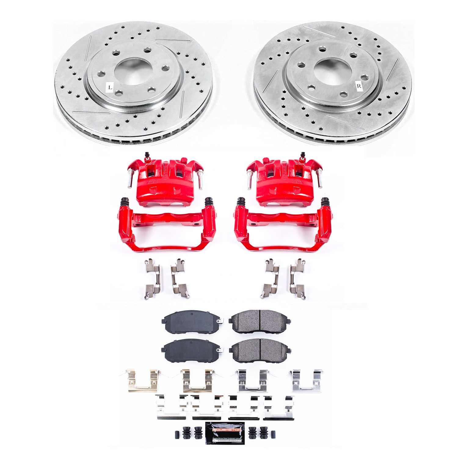 Power Stop 2019 Nissan Frontier Front Z23 Evolution Sport Brake Kit w/Calipers