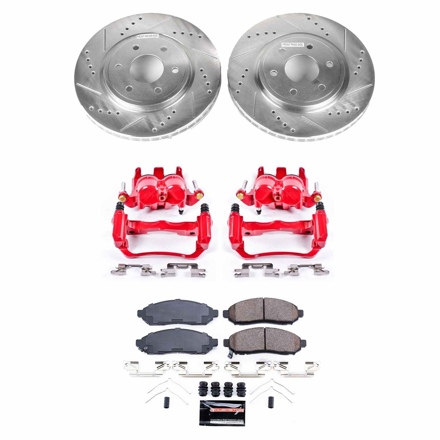 Power Stop 2019 Nissan Frontier 2WD Front Z23 Evolution Sport Brake Kit w/Calipers