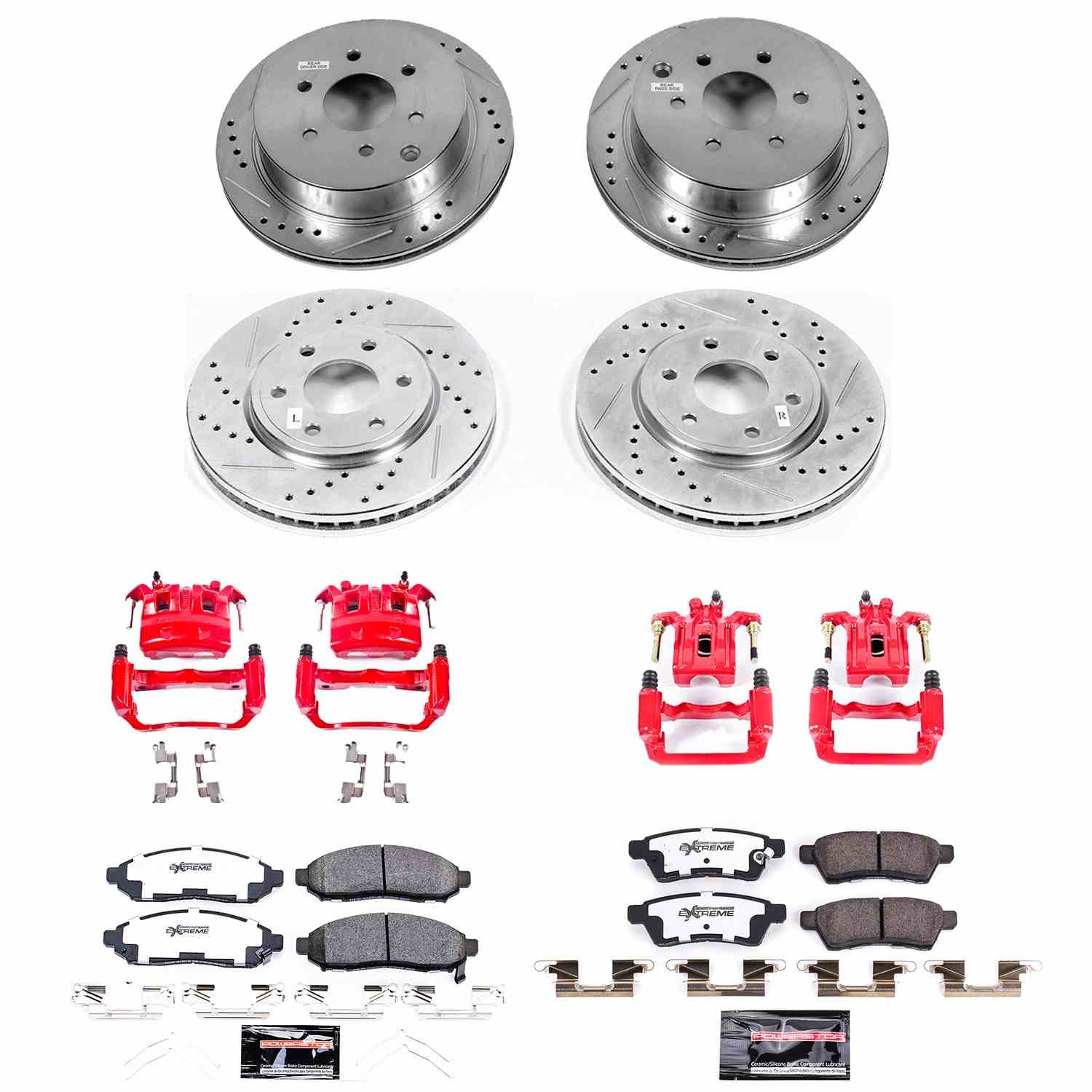 Power Stop 2019 Nissan Frontier Front & Rear Z36 Truck & Tow Brake Kit w/Calipers