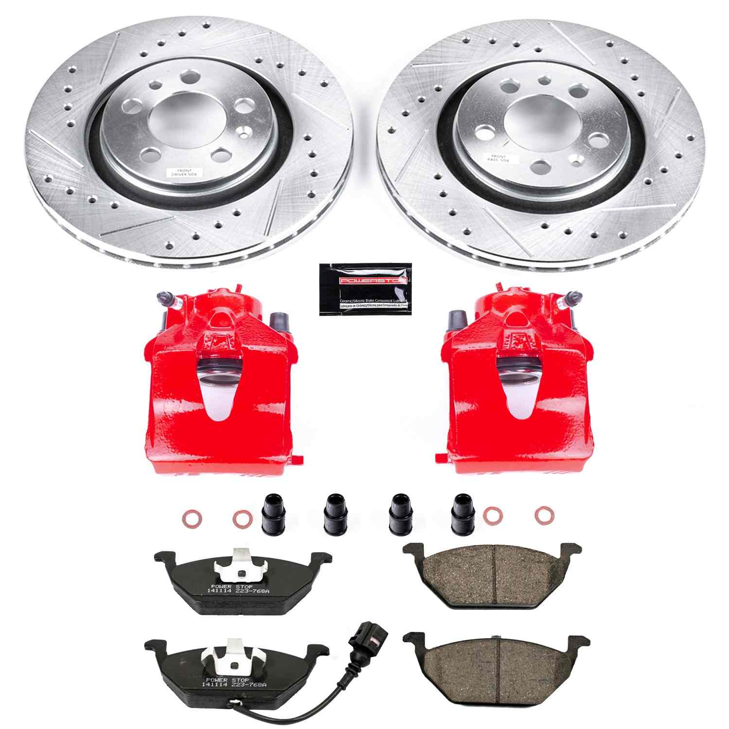 Power Stop 99-06 Volkswagen Beetle Front Z23 Evolution Sport Brake Kit w/Calipers
