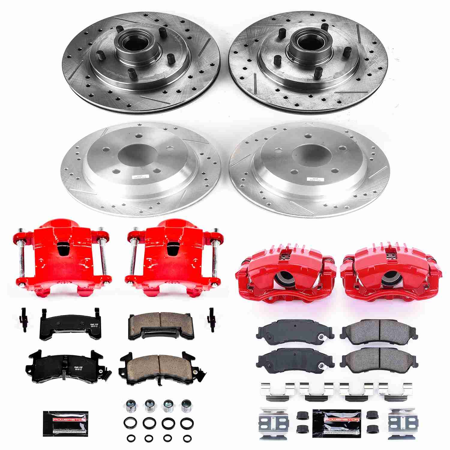 Power Stop 2003 Chevrolet S10 Front & Rear Z23 Evolution Sport Brake Kit w/Calipers