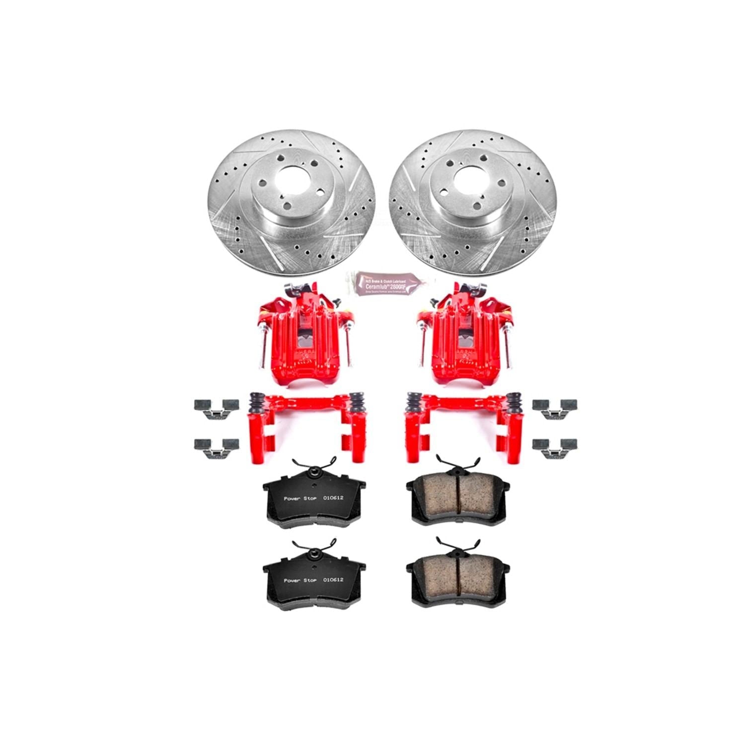 Power Stop 01-05 Volkswagen Jetta Rear Z23 Evolution Sport Brake Kit w/Calipers