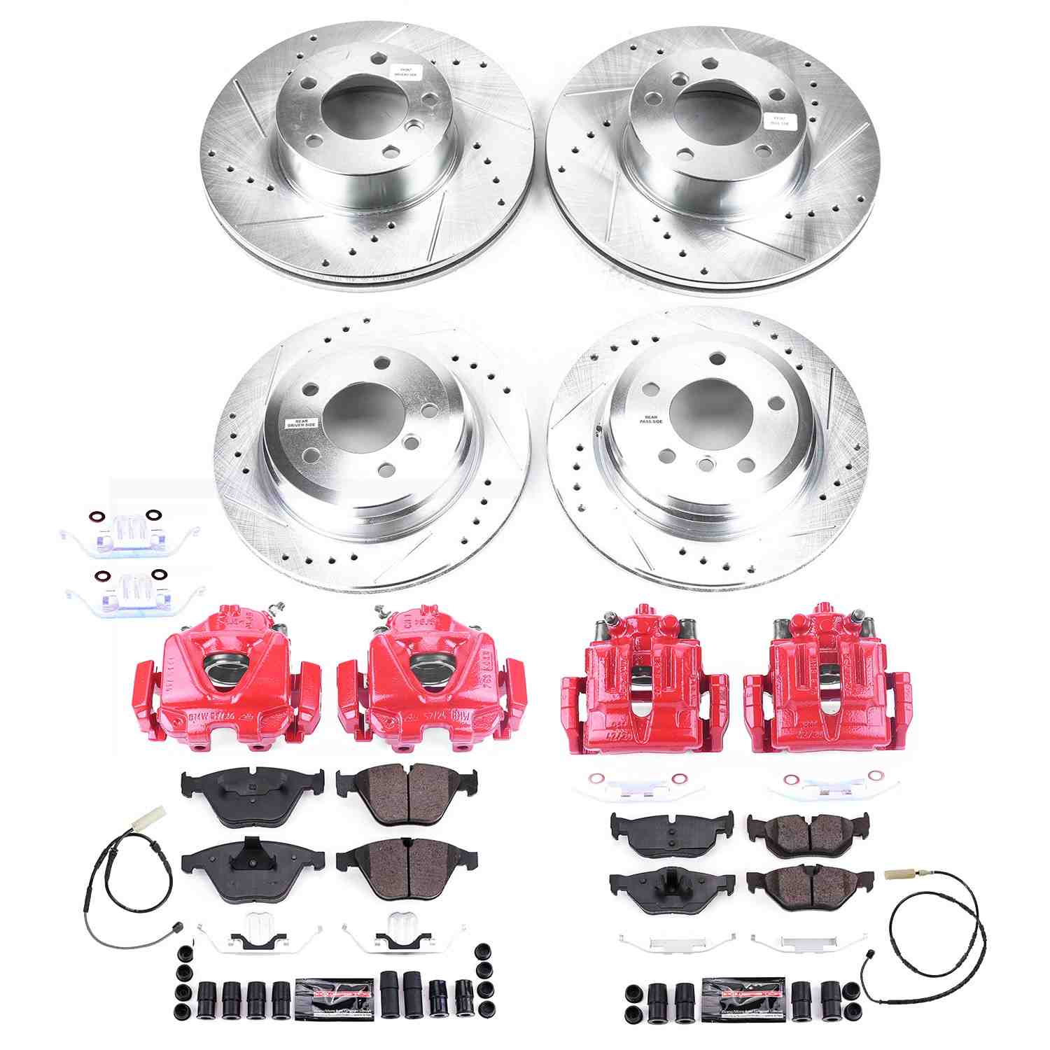 Power Stop 11-13 BMW 328i Front & Rear Z23 Evolution Kit W/Cals