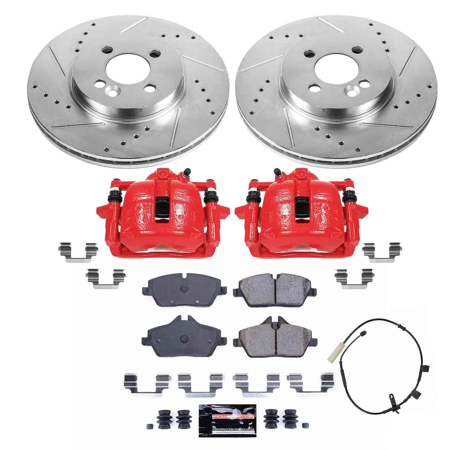 Power Stop 2011 Mini Cooper Front Z23 Evolution Kit W/Cals