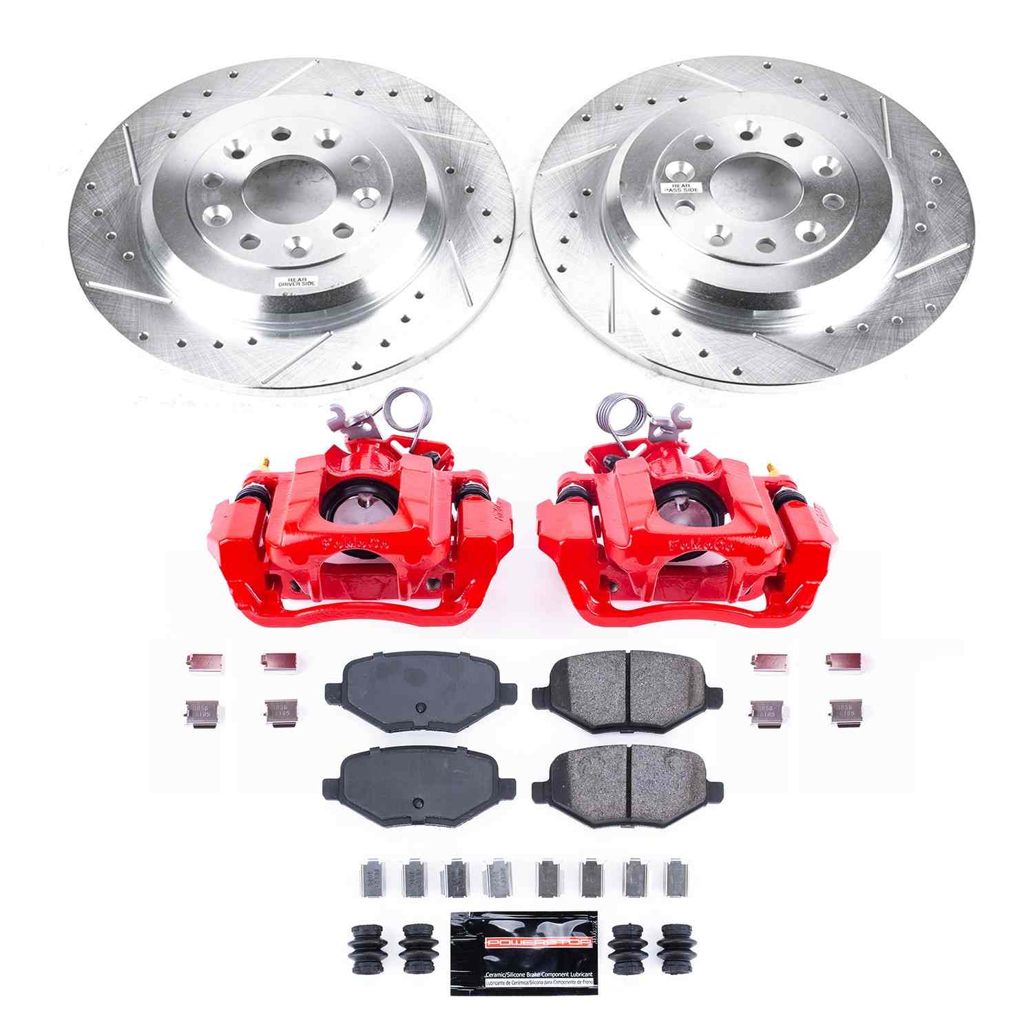 Power Stop 13-14 Ford Edge Rear Z23 Evolution Kit W/Cals