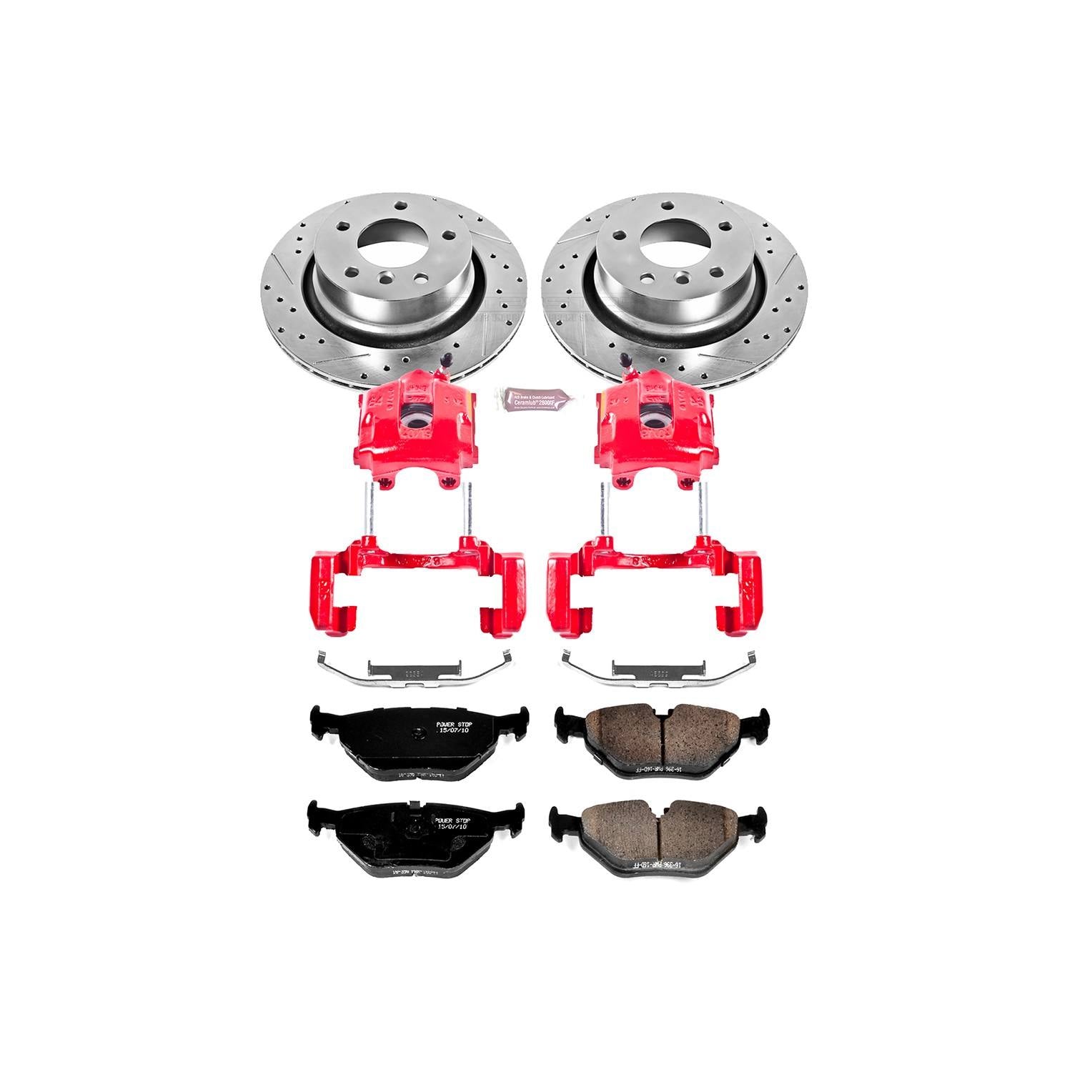 Power Stop 03-08 BMW Z4 Rear Z23 Evolution Sport Brake Kit w/Calipers