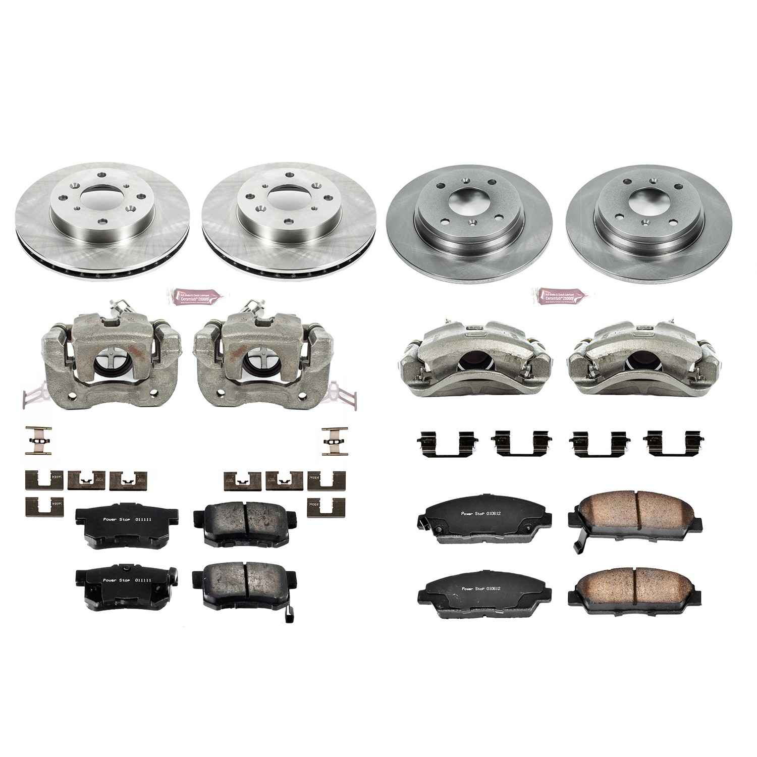 Power Stop 92-96 Honda Prelude Front & Rear Autospecialty Brake Kit w/Calipers