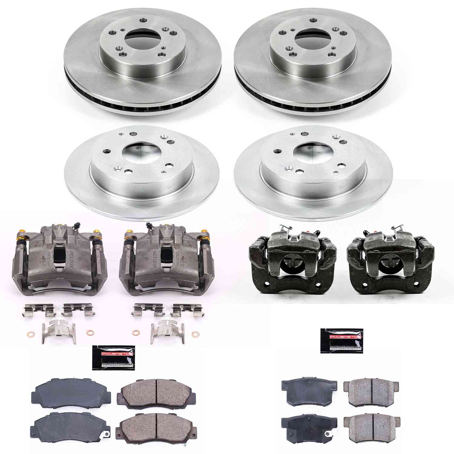 Power Stop 98-02 Honda Accord Front & Rear Autospecialty Brake Kit w/Calipers