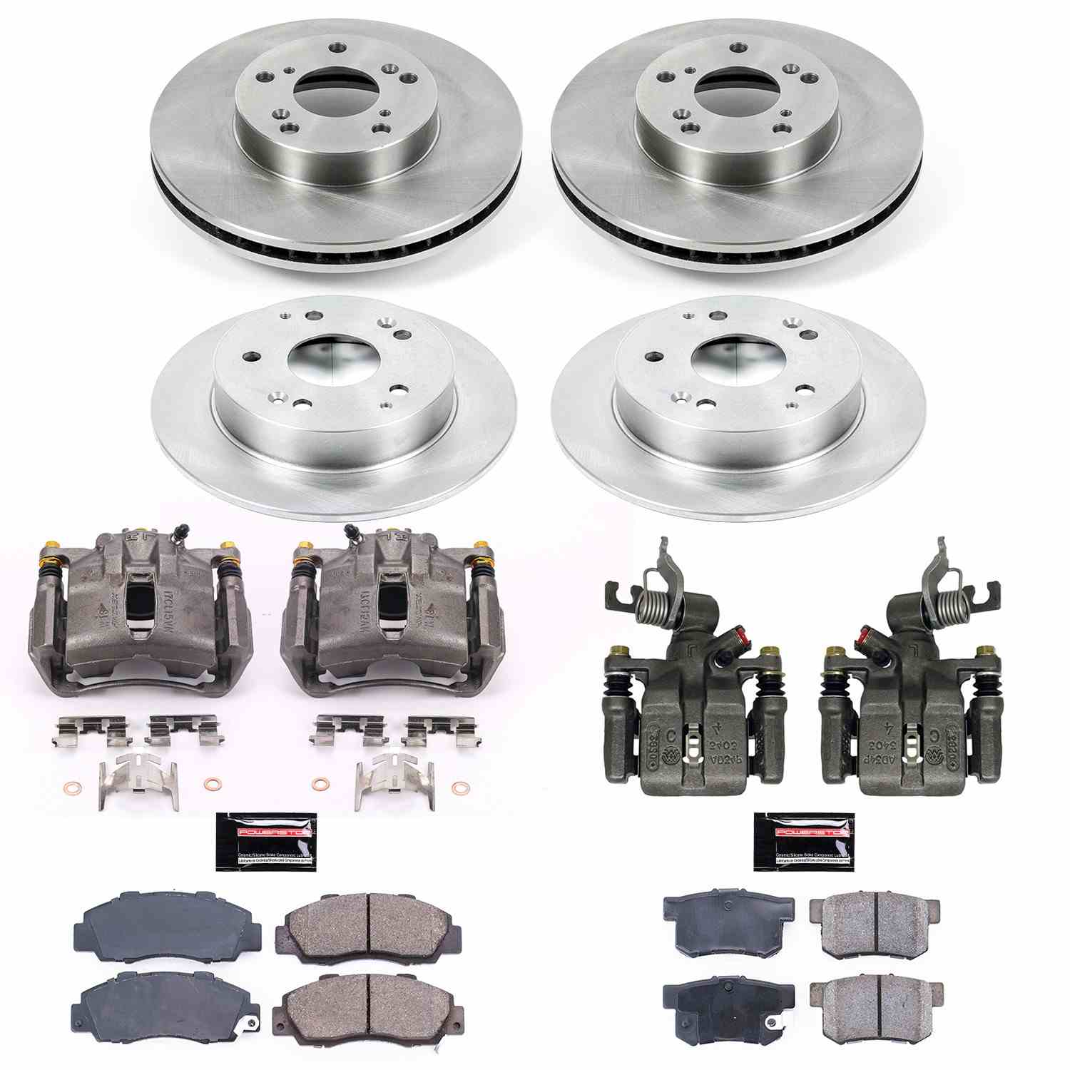 Power Stop 98-02 Honda Accord Front & Rear Autospecialty Brake Kit w/Calipers