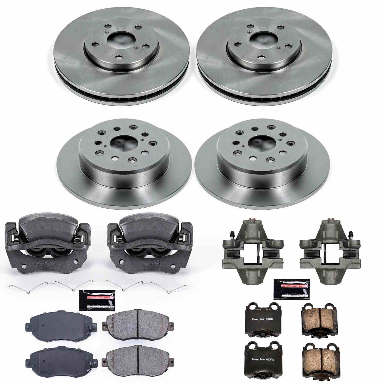 Power Stop 98-05 Lexus GS300 Front & Rear Autospecialty Kit w/Cals