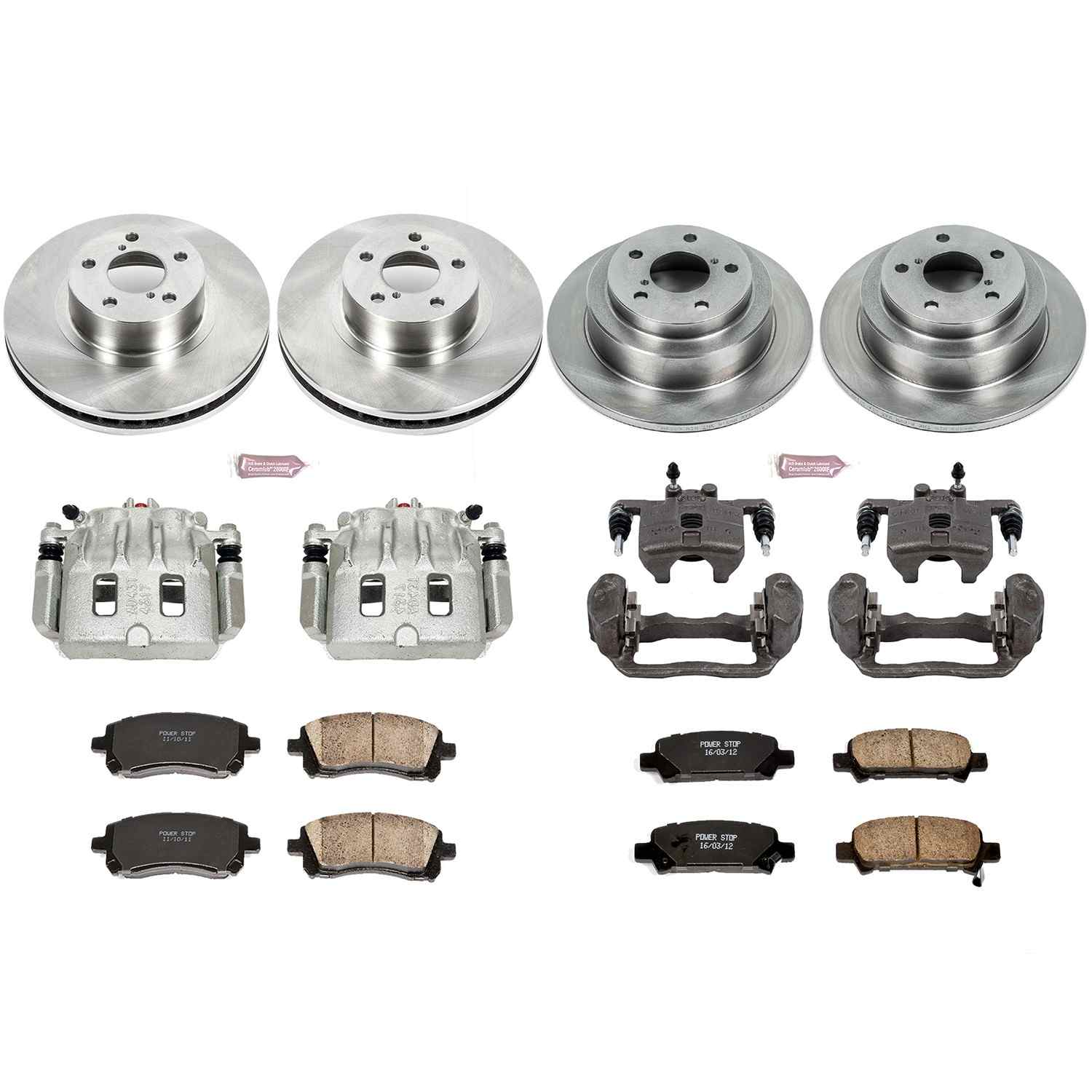 Power Stop 98-02 Subaru Forester Front & Rear Autospecialty Brake Kit w/Calipers