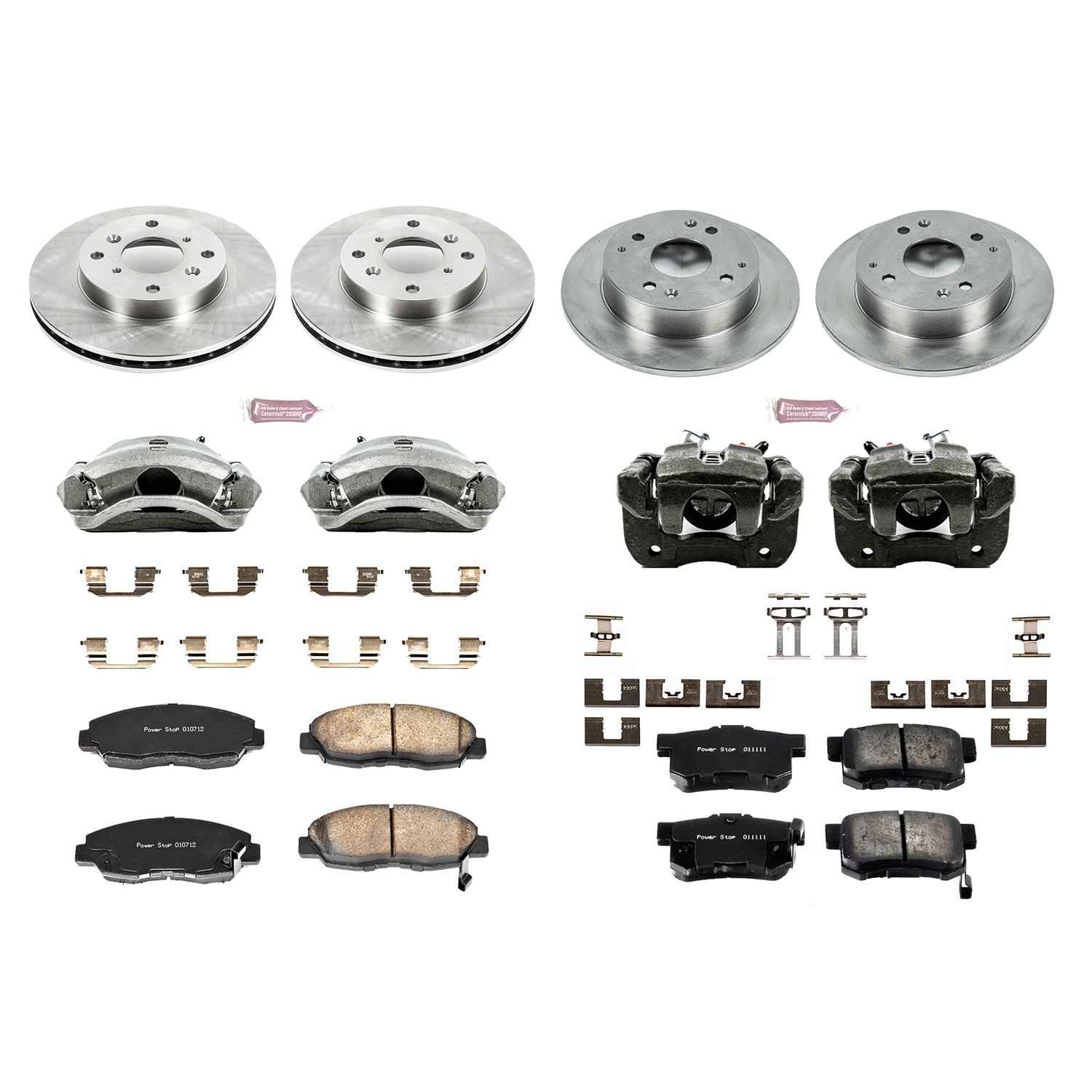Power Stop 98-02 Honda Accord Front & Rear Autospecialty Brake Kit w/Calipers