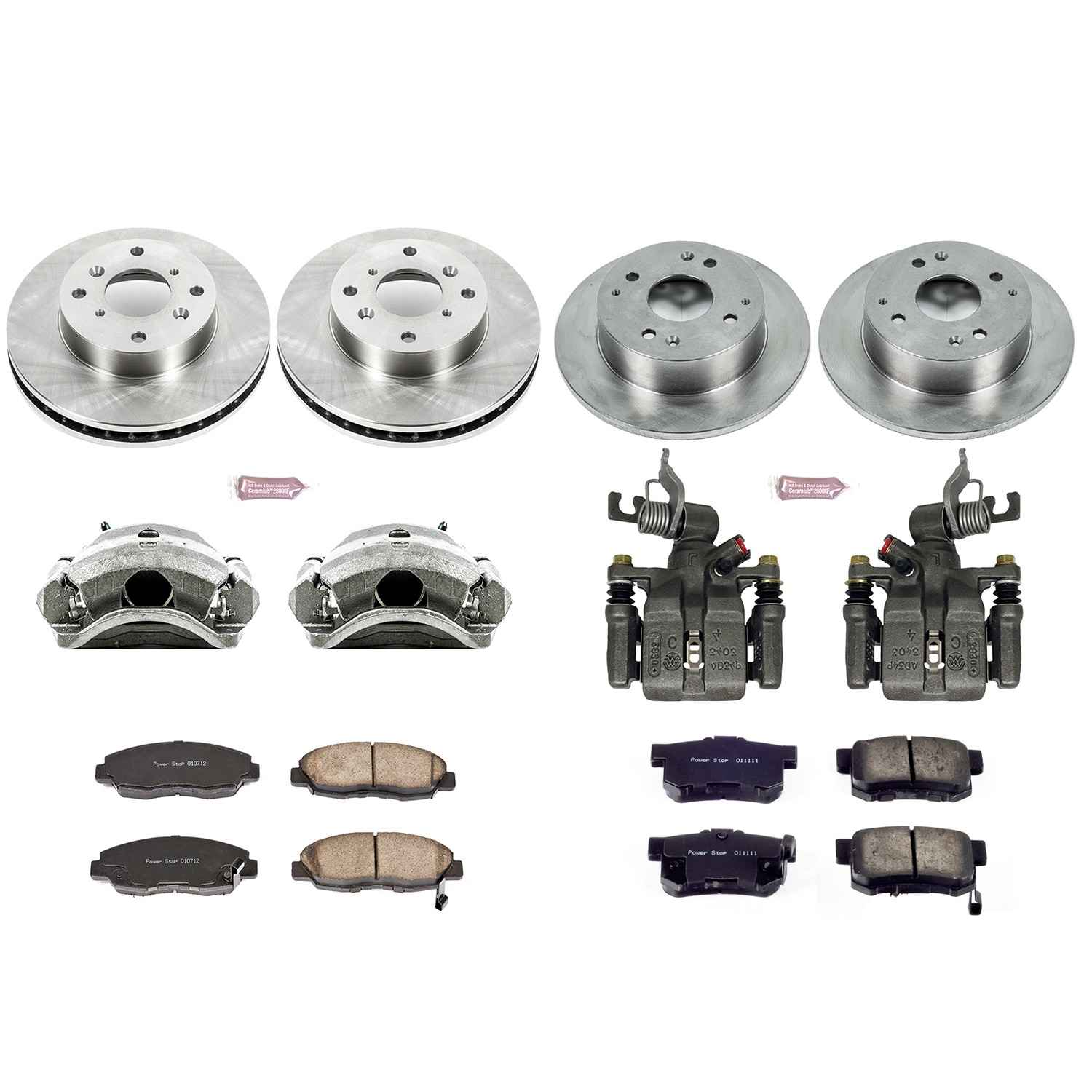 Power Stop 98-02 Honda Accord Front & Rear Autospecialty Brake Kit w/Calipers