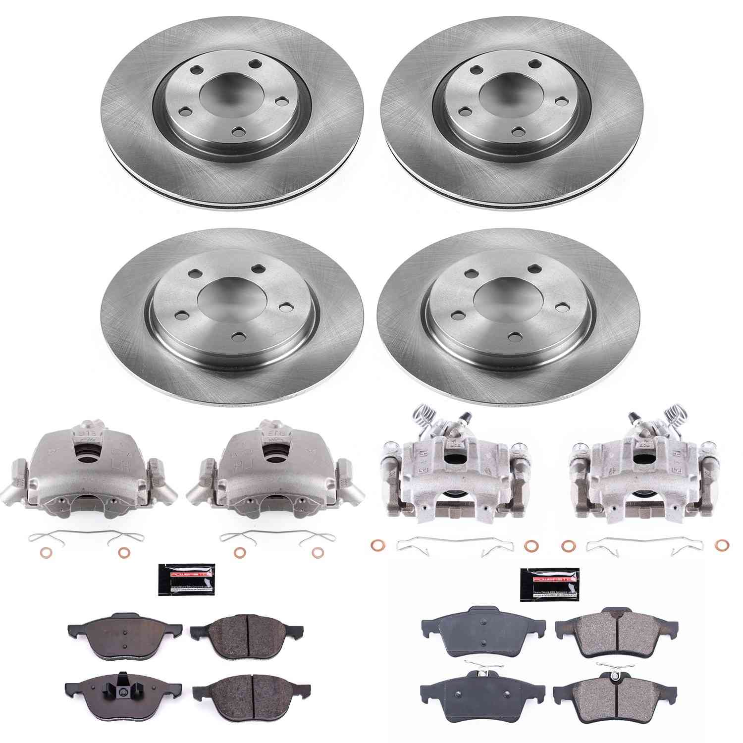 Power Stop 04-13 Mazda 3 Front & Rear Autospecialty Brake Kit w/Calipers