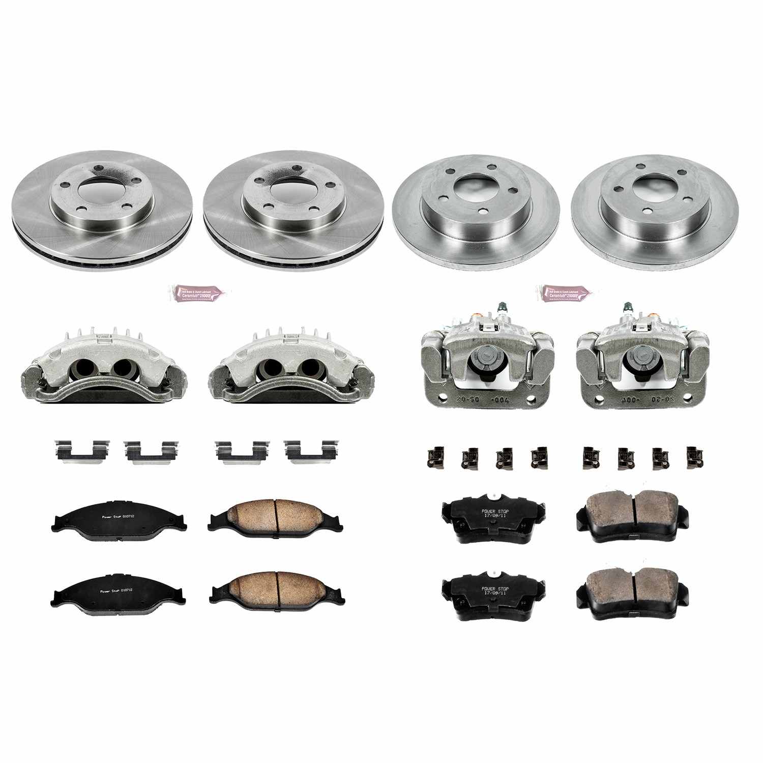 Power Stop 99-04 Ford Mustang Front & Rear Autospecialty Brake Kit w/Calipers