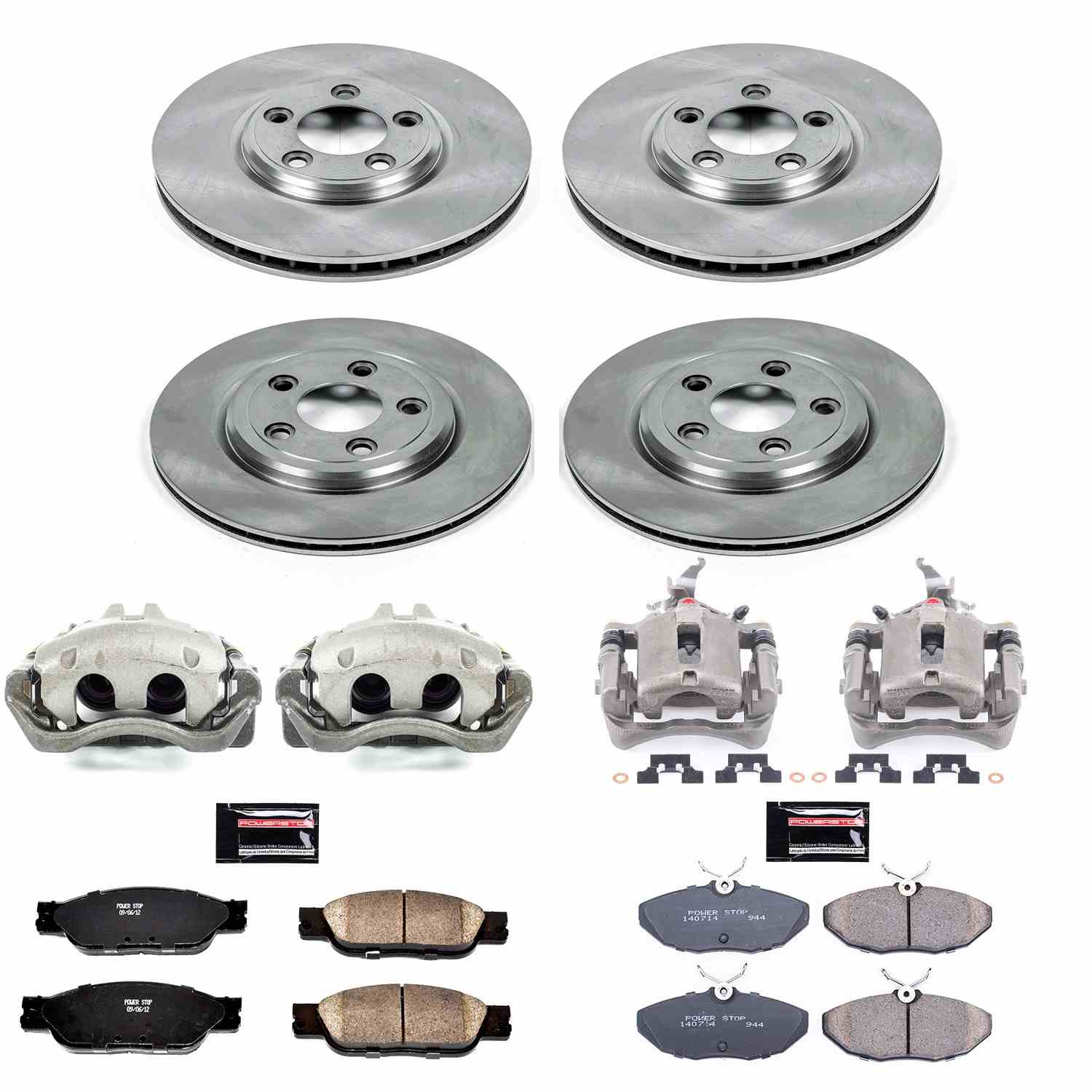 Power Stop 03-04 Jaguar S-Type Front & Rear Autospecialty Brake Kit w/Calipers