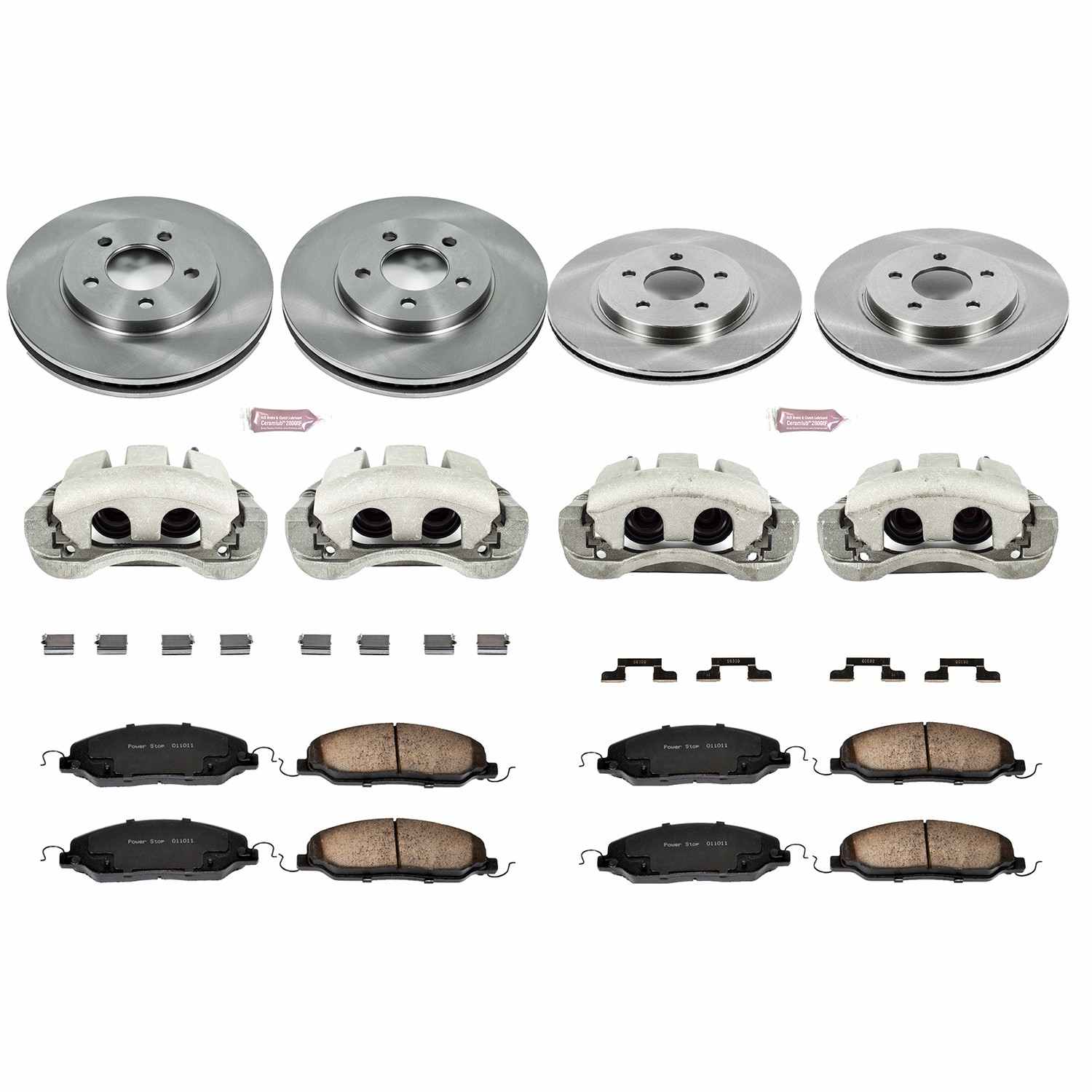Power Stop 05-10 Ford Mustang Front & Rear Autospecialty Brake Kit w/Calipers