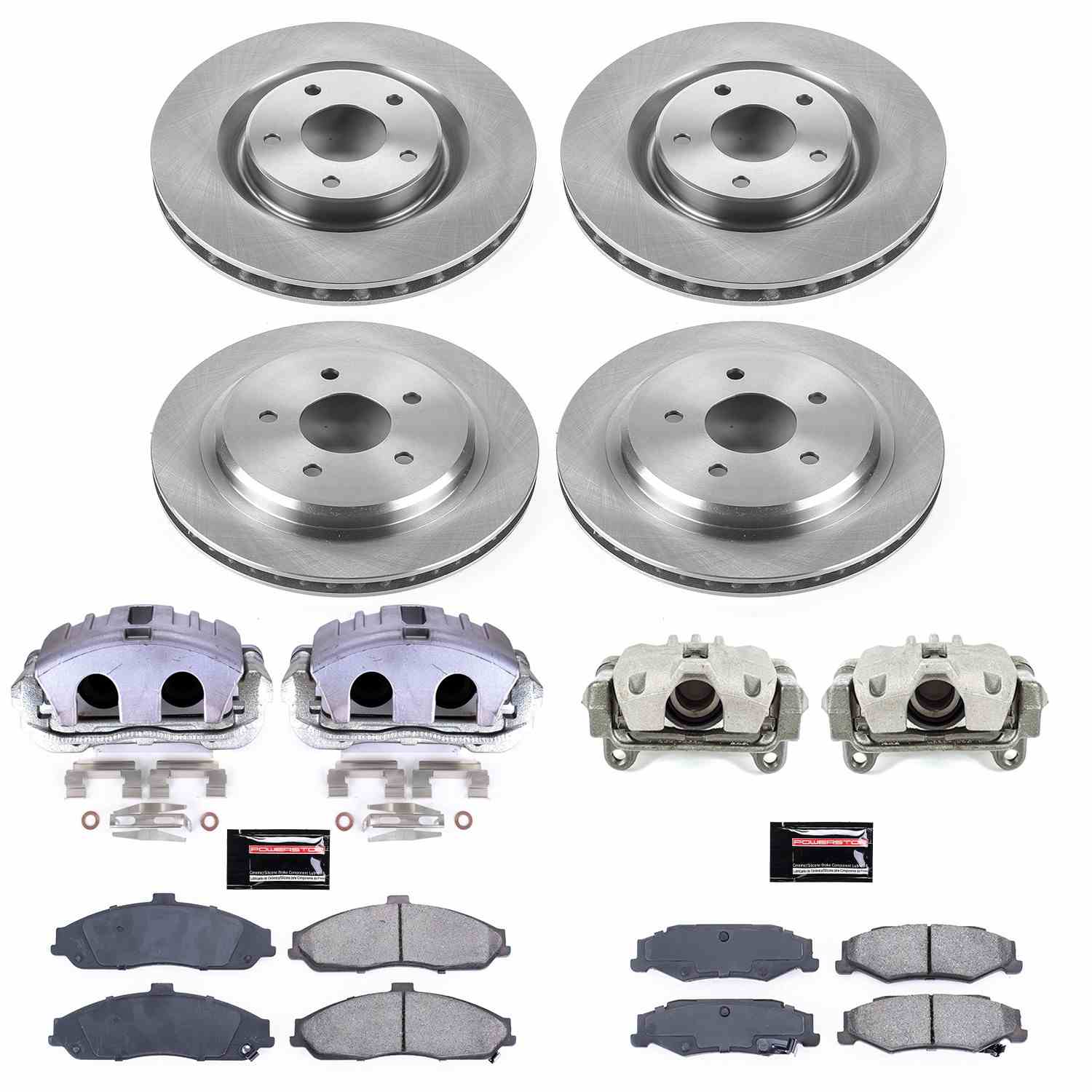 Power Stop 05-13 Chevrolet Corvette Front & Rear Autospecialty Brake Kit w/Calipers