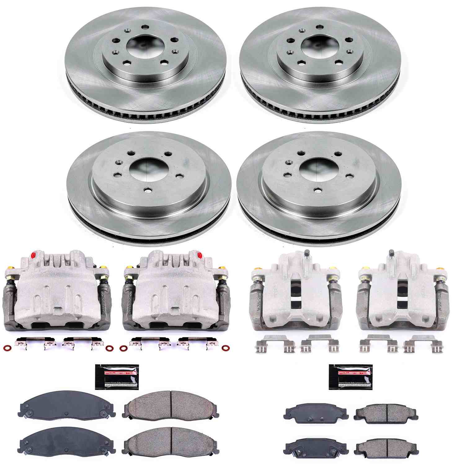 Power Stop 03-07 Cadillac CTS Front & Rear Autospecialty Brake Kit w/Calipers