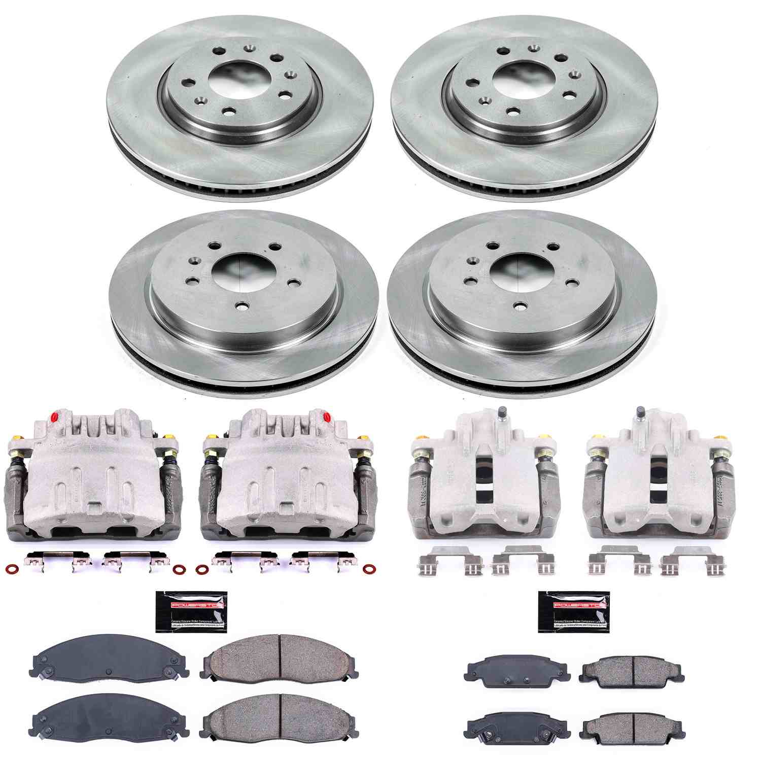 Power Stop 03-05 Cadillac CTS Front & Rear Autospecialty Brake Kit w/Calipers