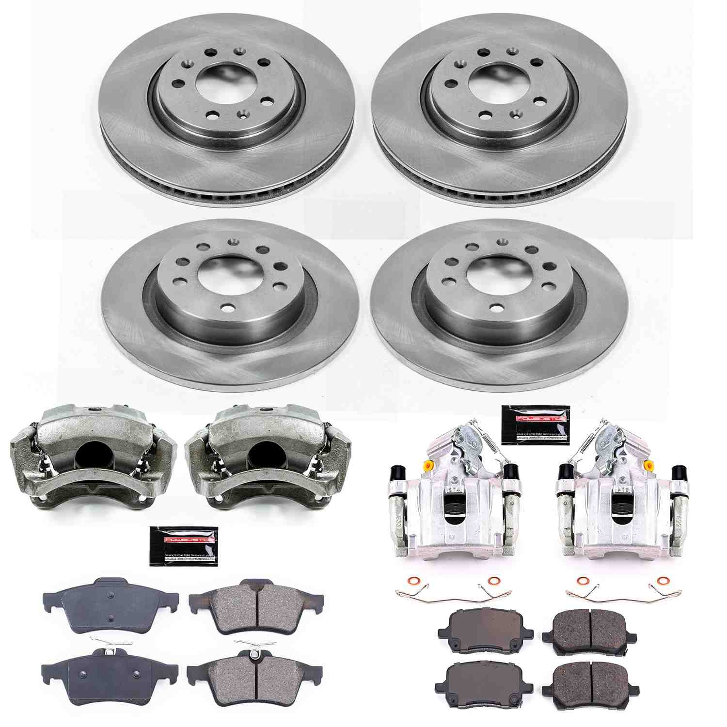 Power Stop 06-09 Pontiac Solstice Front & Rear Autospecialty Brake Kit w/Calipers