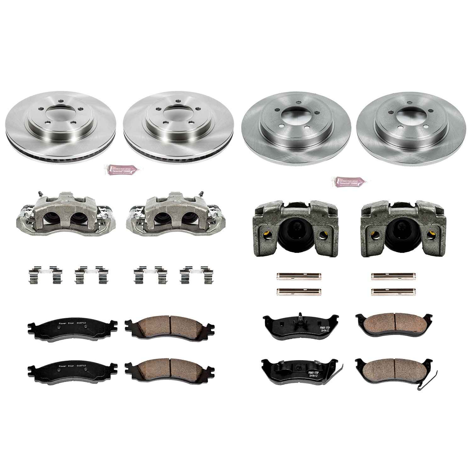 Power Stop 06-10 Ford Explorer Front & Rear Autospecialty Kit w/Cals