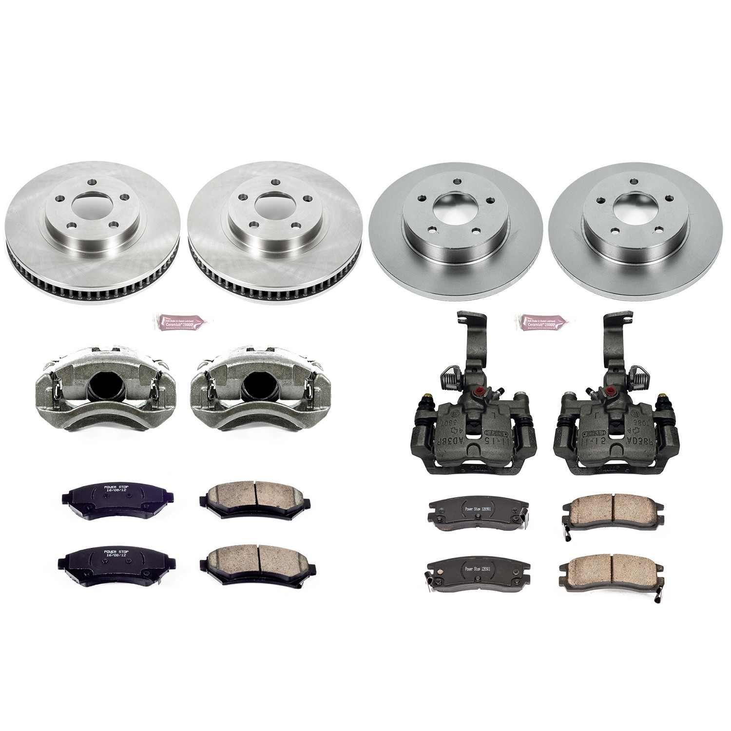 Power Stop 01-03 Oldsmobile Aurora Front & Rear Autospecialty Brake Kit w/Calipers