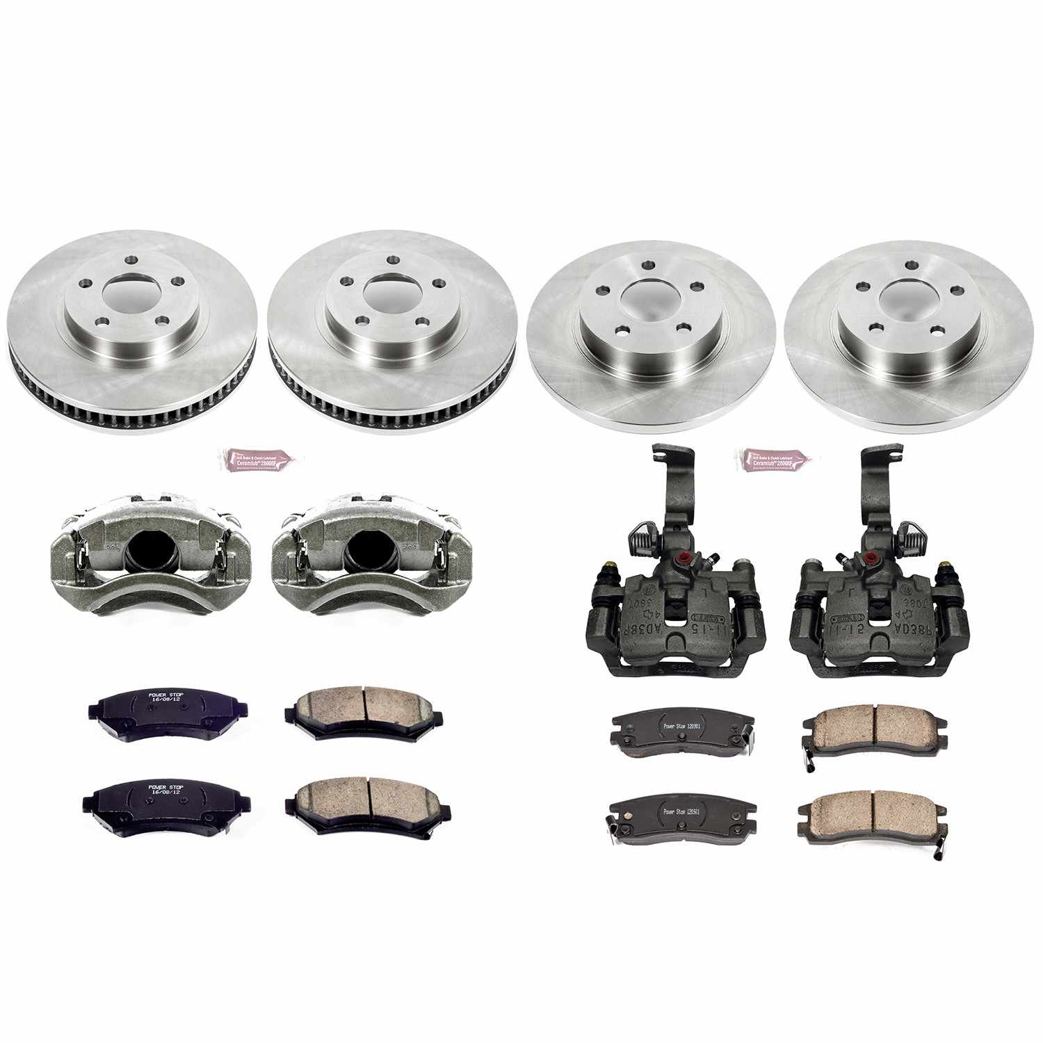 Power Stop 03-05 Buick Park Avenue Front & Rear Autospecialty Brake Kit w/Calipers