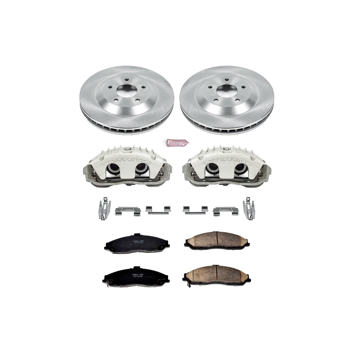 Power Stop 97-04 Chevrolet Corvette Front Autospecialty Kit w/Calipers