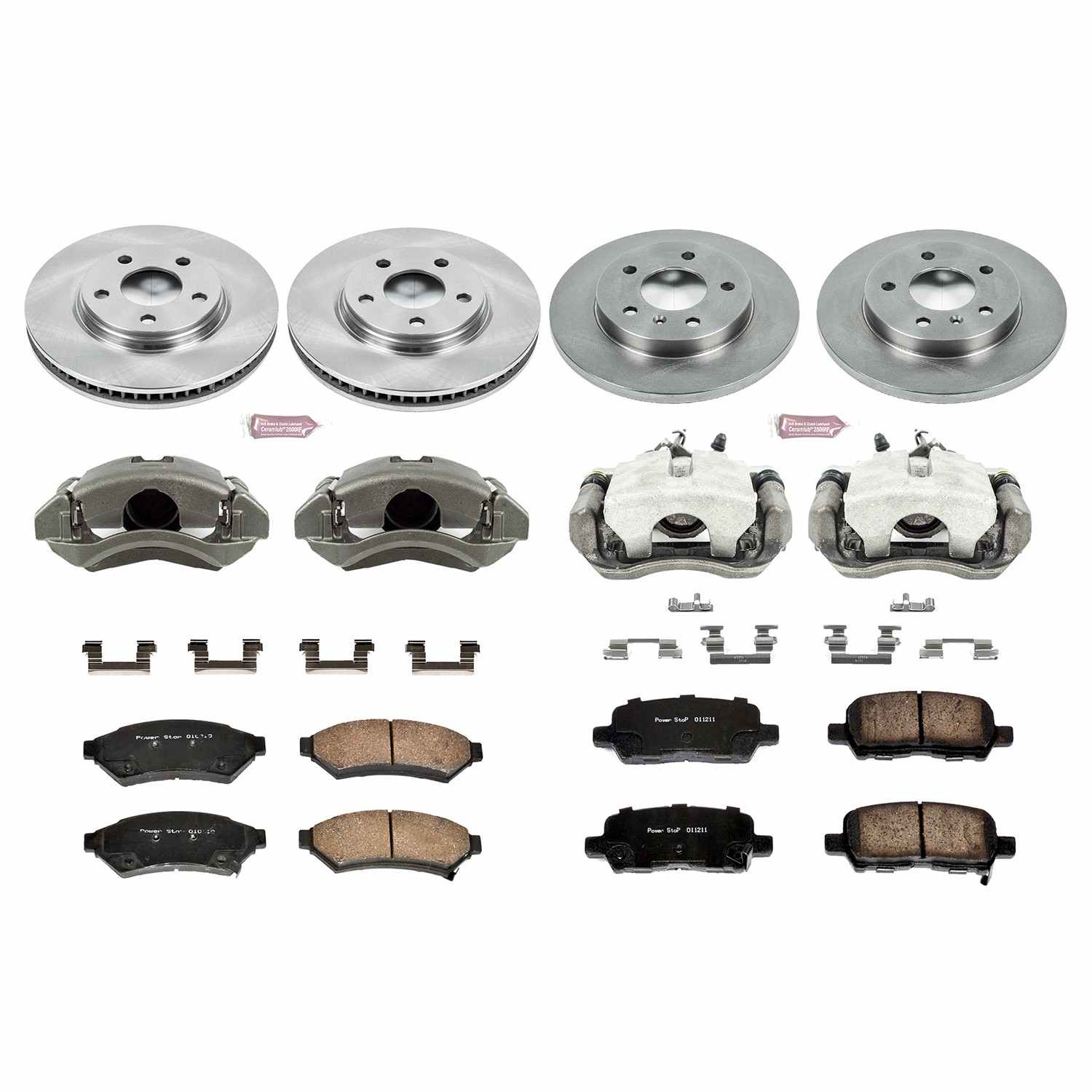 Power Stop 05-09 Buick Allure Front & Rear Autospecialty Brake Kit w/Calipers