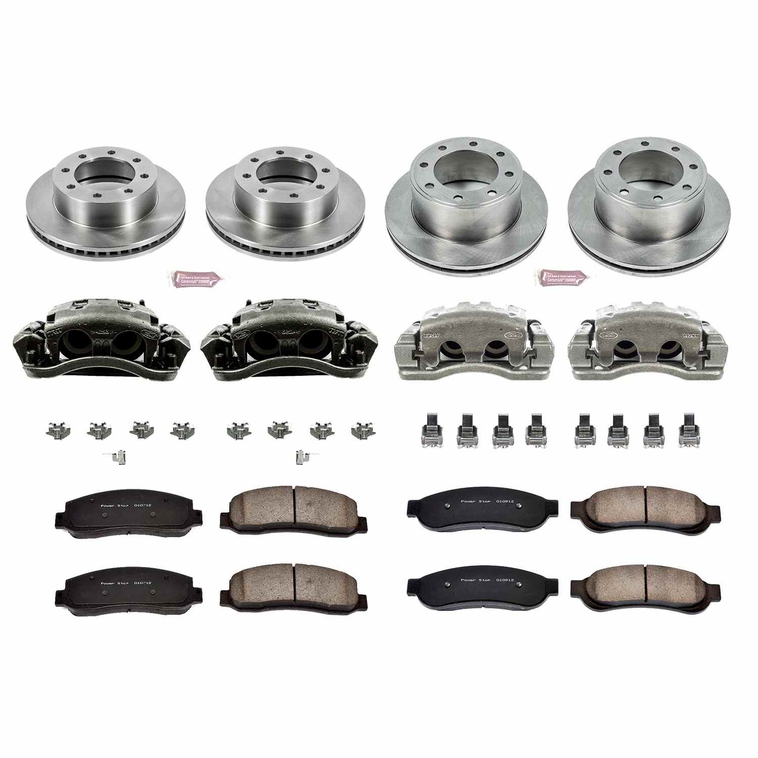 Power Stop 05-07 Ford F-250 Super Duty Front & Rear Autospecialty Kit w/Cals