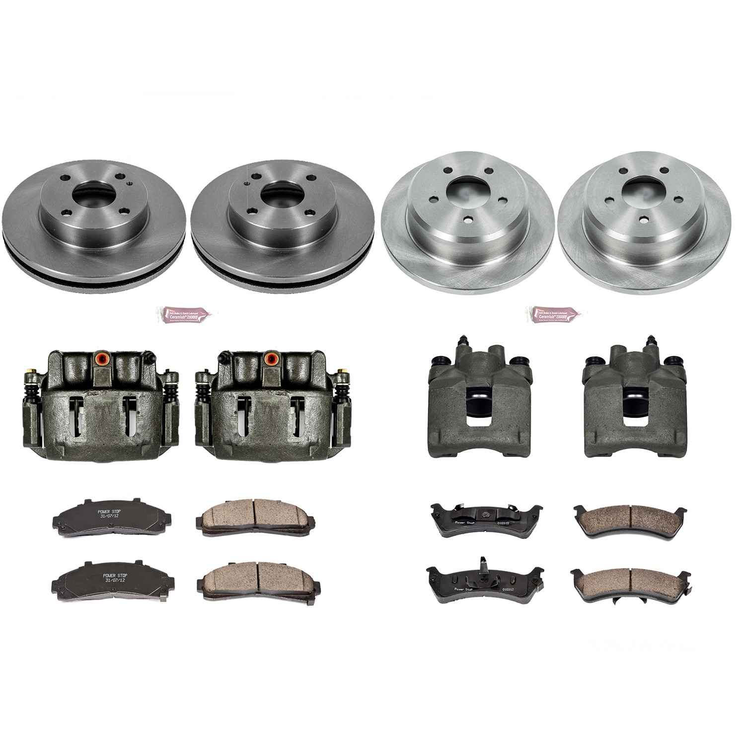 Power Stop 95-01 Ford Explorer Front & Rear Autospecialty Brake Kit w/Calipers