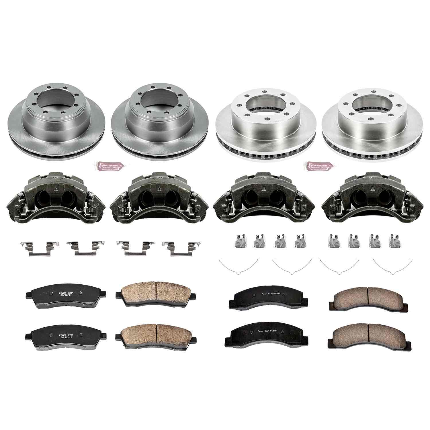 Power Stop 1999 Ford F-350 Super Duty Front & Rear Autospecialty Kit w/Cals