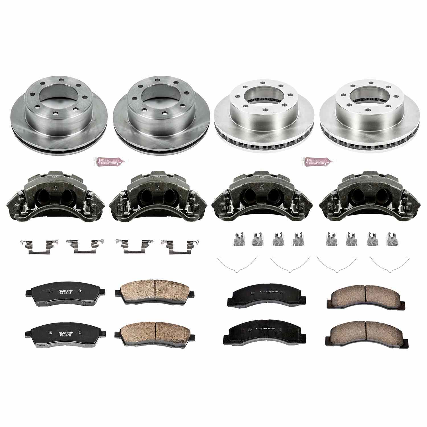 Power Stop 1999 Ford F-250 Super Duty Front & Rear Autospecialty Kit w/Cals