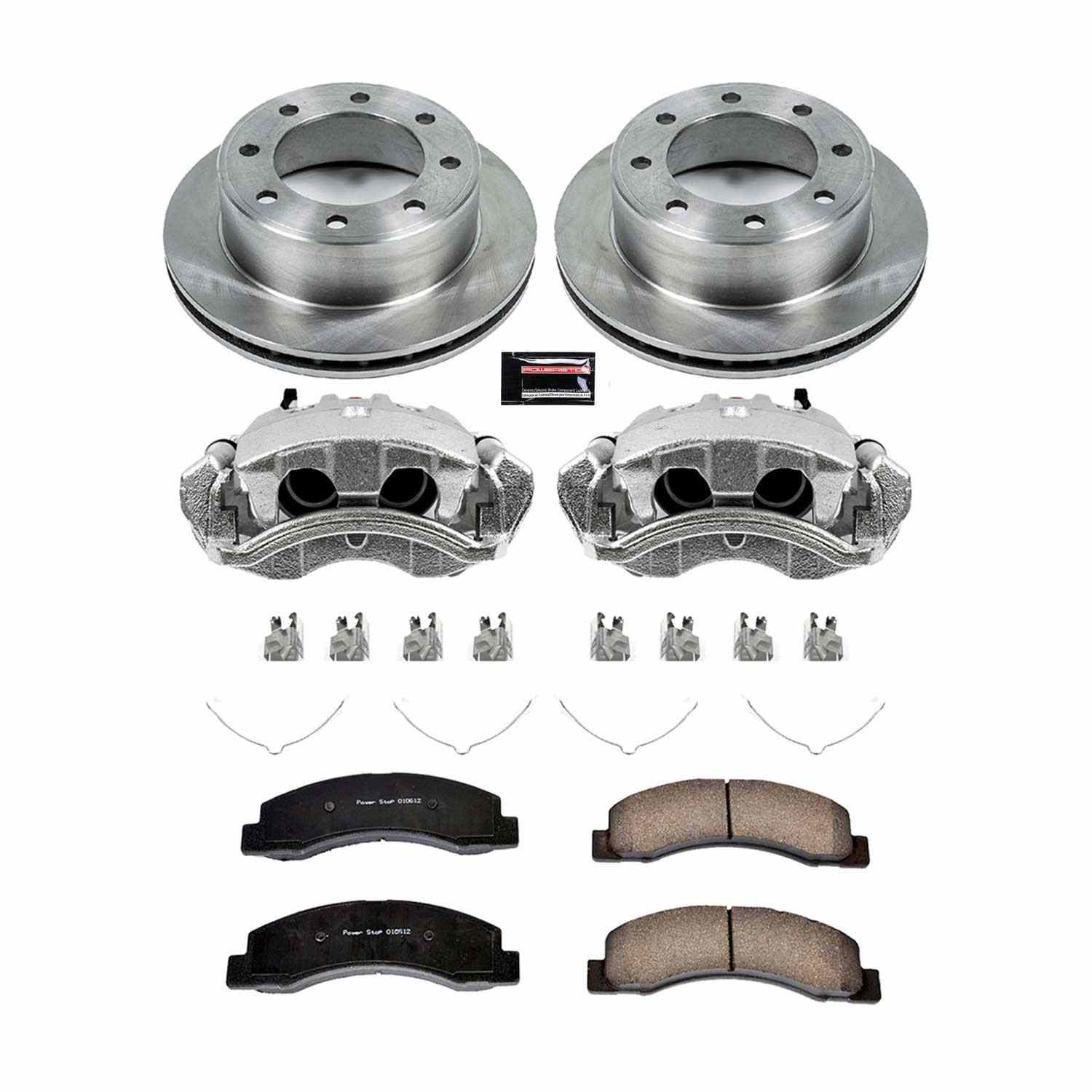 Power Stop 99-00 Ford F-350 Super Duty Rear Autospecialty Kit w/Cals