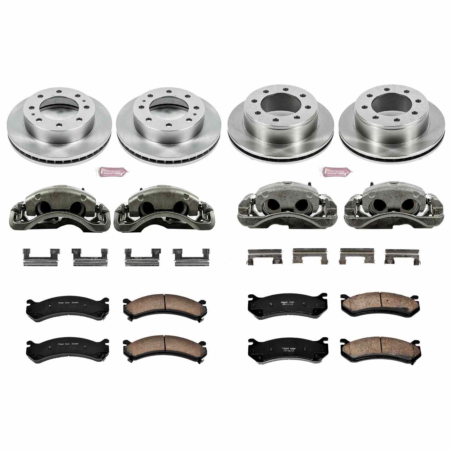 Power Stop 02-06 Chevrolet Avalanche 2500 Front & Rear Autospecialty Kit w/Cals