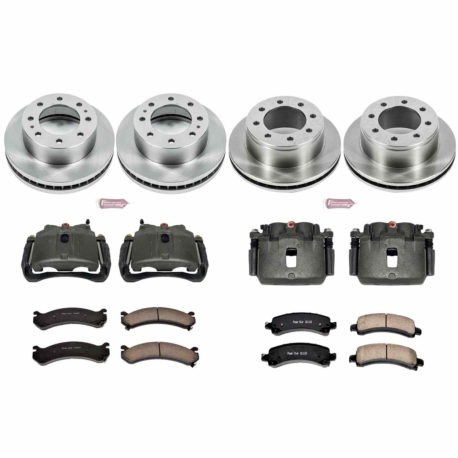 Power Stop 06-16 Chevrolet Express 2500 Front & Rear Autospecialty Kit w/Cals