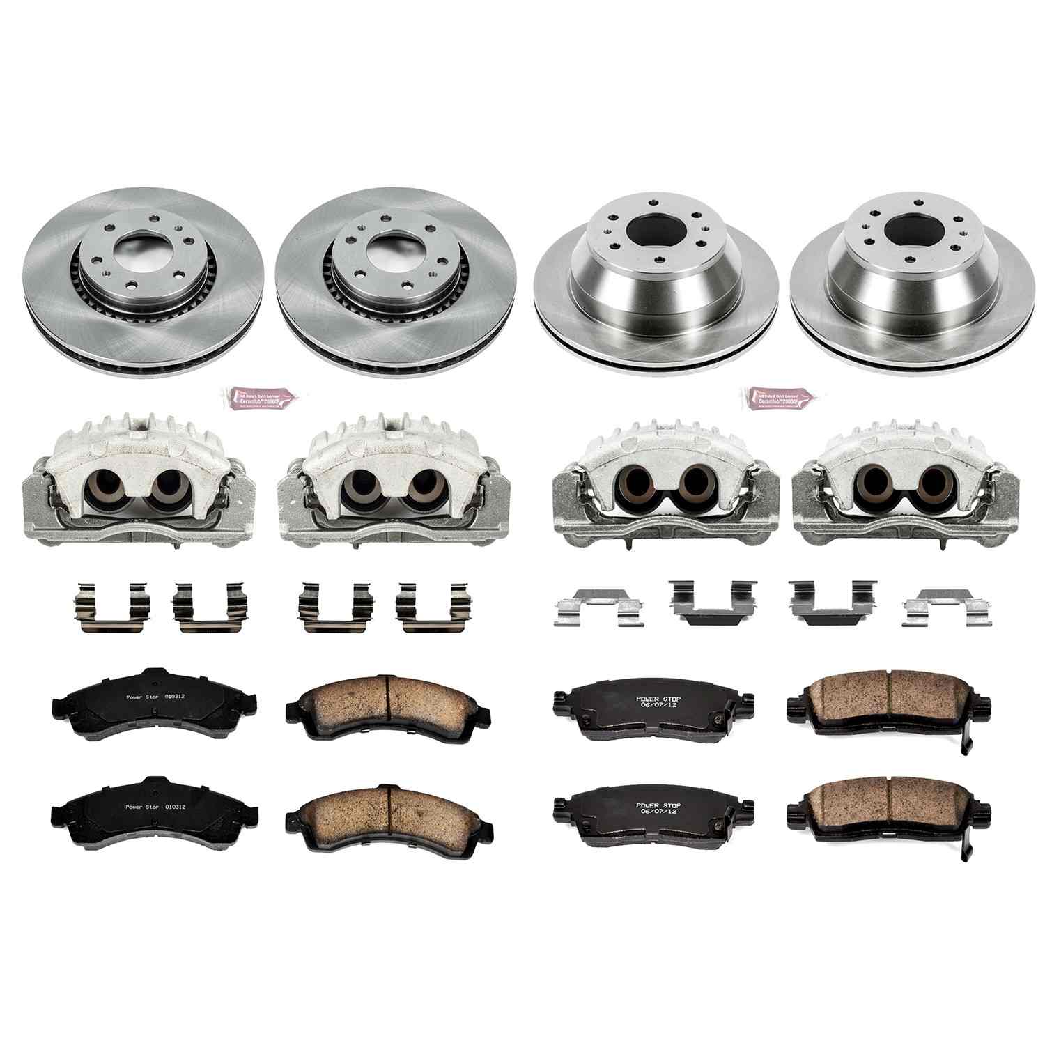 Power Stop 04-05 Buick Rainier Front & Rear Autospecialty Brake Kit w/Calipers