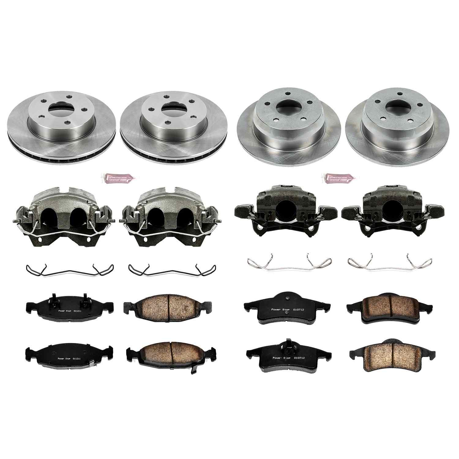 Power Stop 99-02 Jeep Grand Cherokee Front & Rear Autospecialty Brake Kit w/Calipers