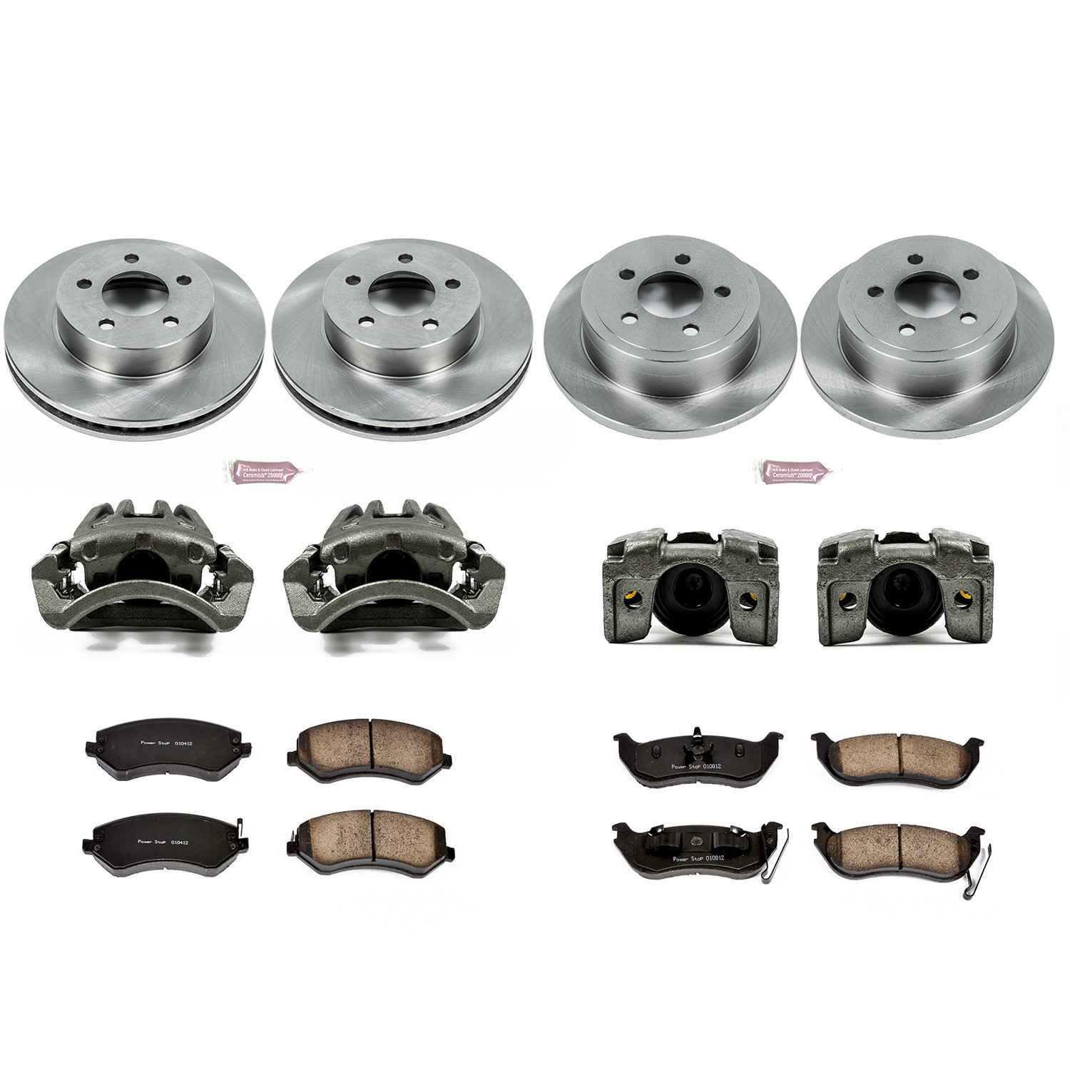 Power Stop 03-07 Jeep Liberty Front & Rear Autospecialty Brake Kit w/Calipers