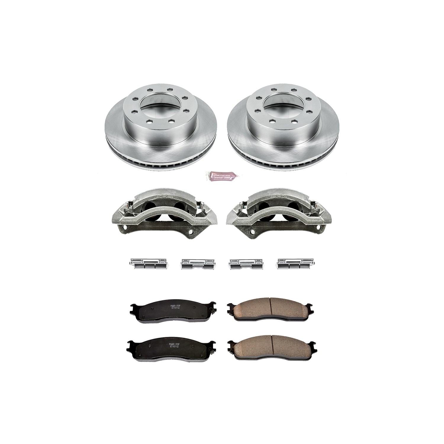 Power Stop 03-08 Dodge Ram 3500 Front Autospecialty Kit w/Cals
