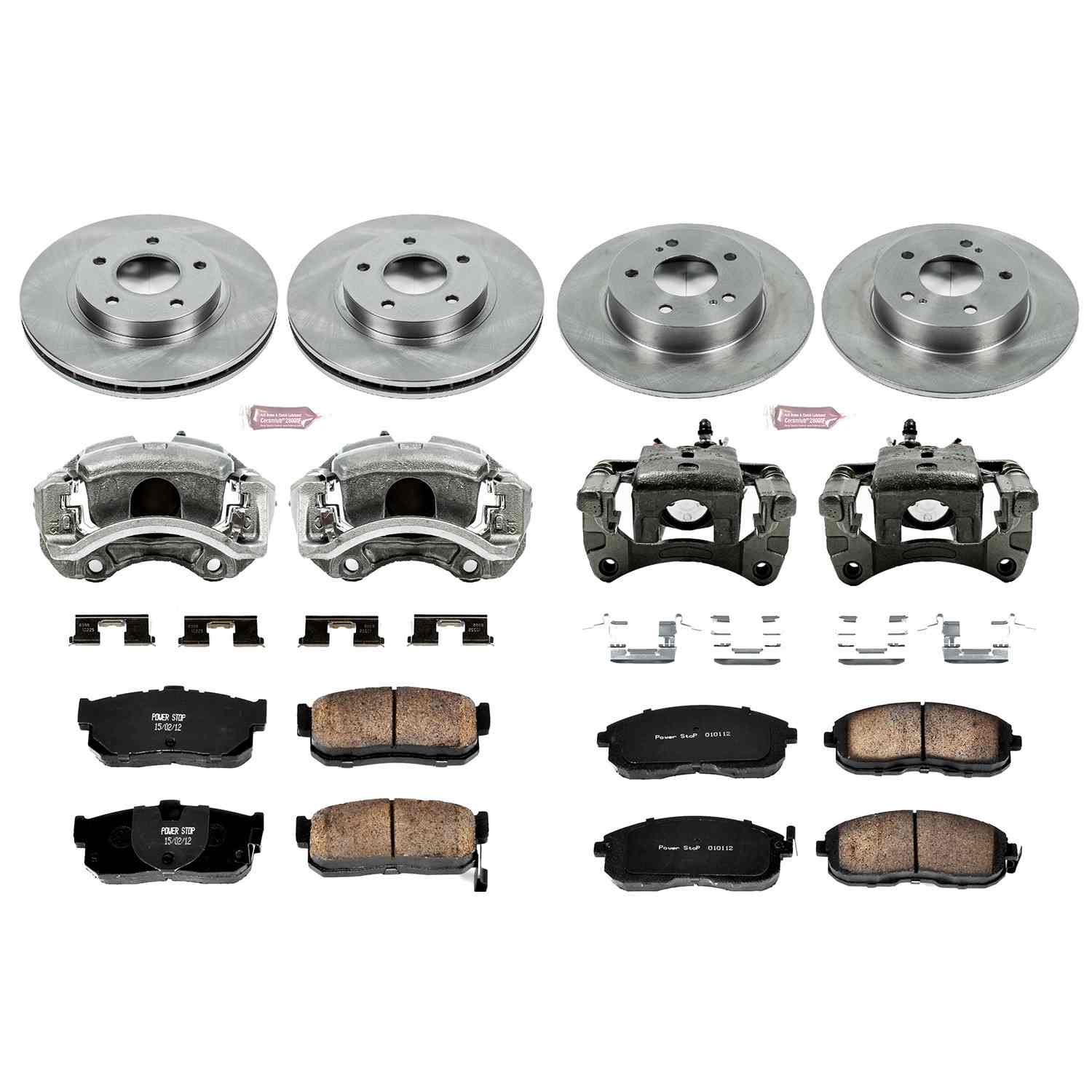 Power Stop 00-01 Infiniti I30 Front & Rear Autospecialty Brake Kit w/Calipers
