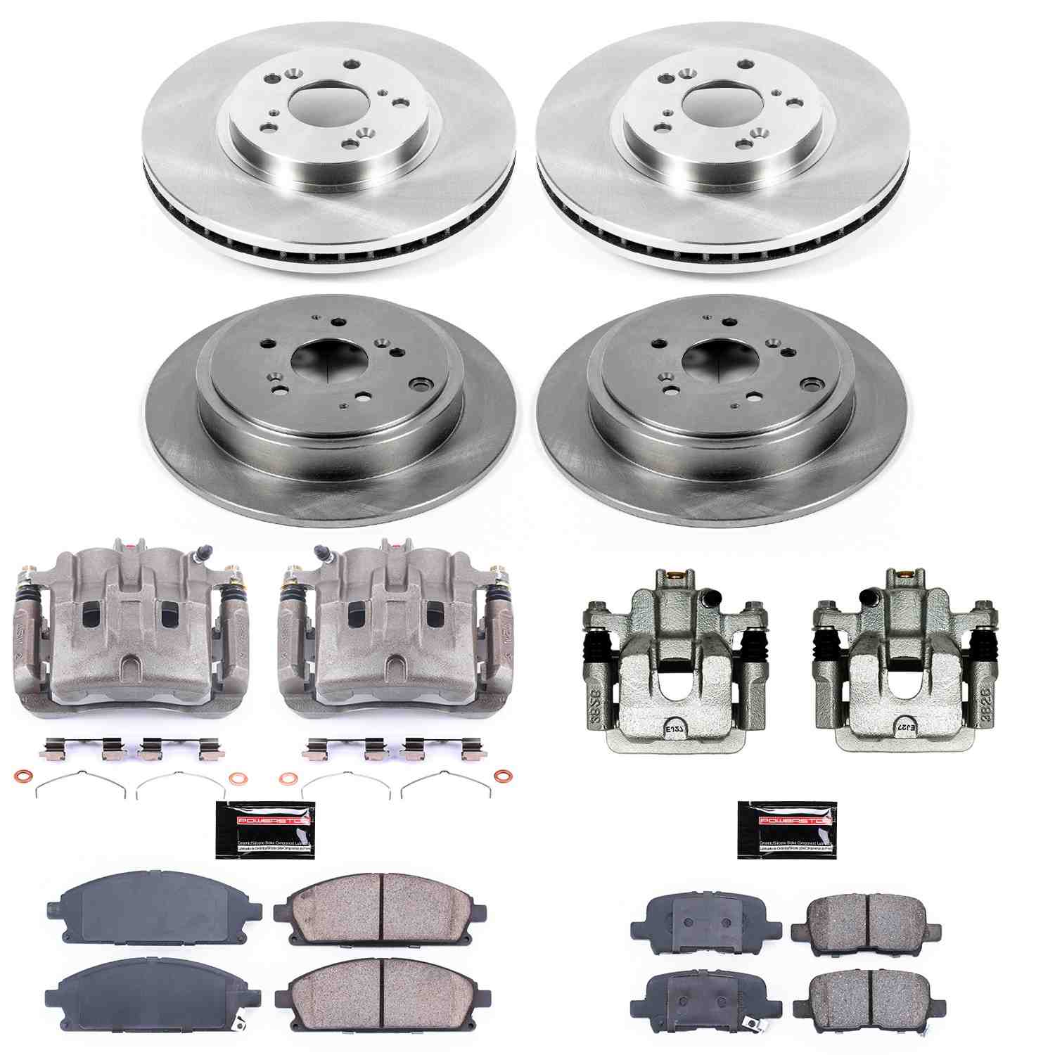Power Stop 03-06 Acura MDX Front & Rear Autospecialty Brake Kit w/Calipers