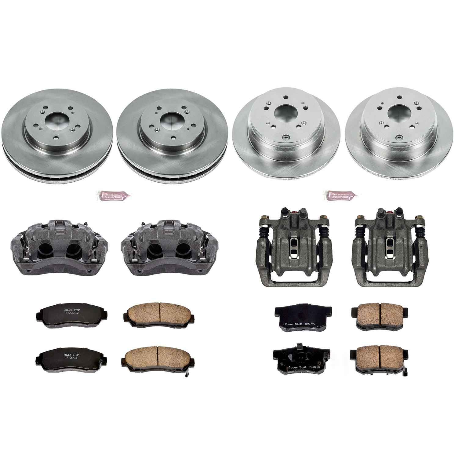 Power Stop 10-12 Acura RDX Front & Rear Autospecialty Brake Kit w/Calipers