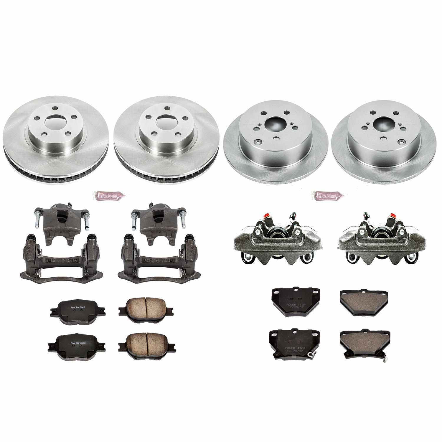 Power Stop 00-05 Toyota Celica Front & Rear Autospecialty Brake Kit w/Calipers
