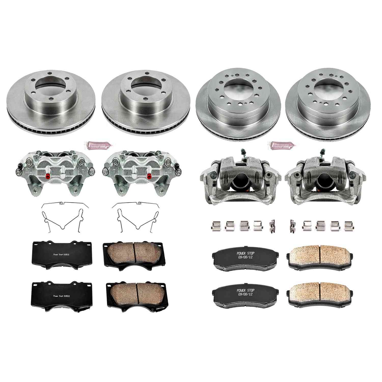 Power Stop 01-07 Toyota Sequoia Front and Rear Autospecialty Kit w/Cals