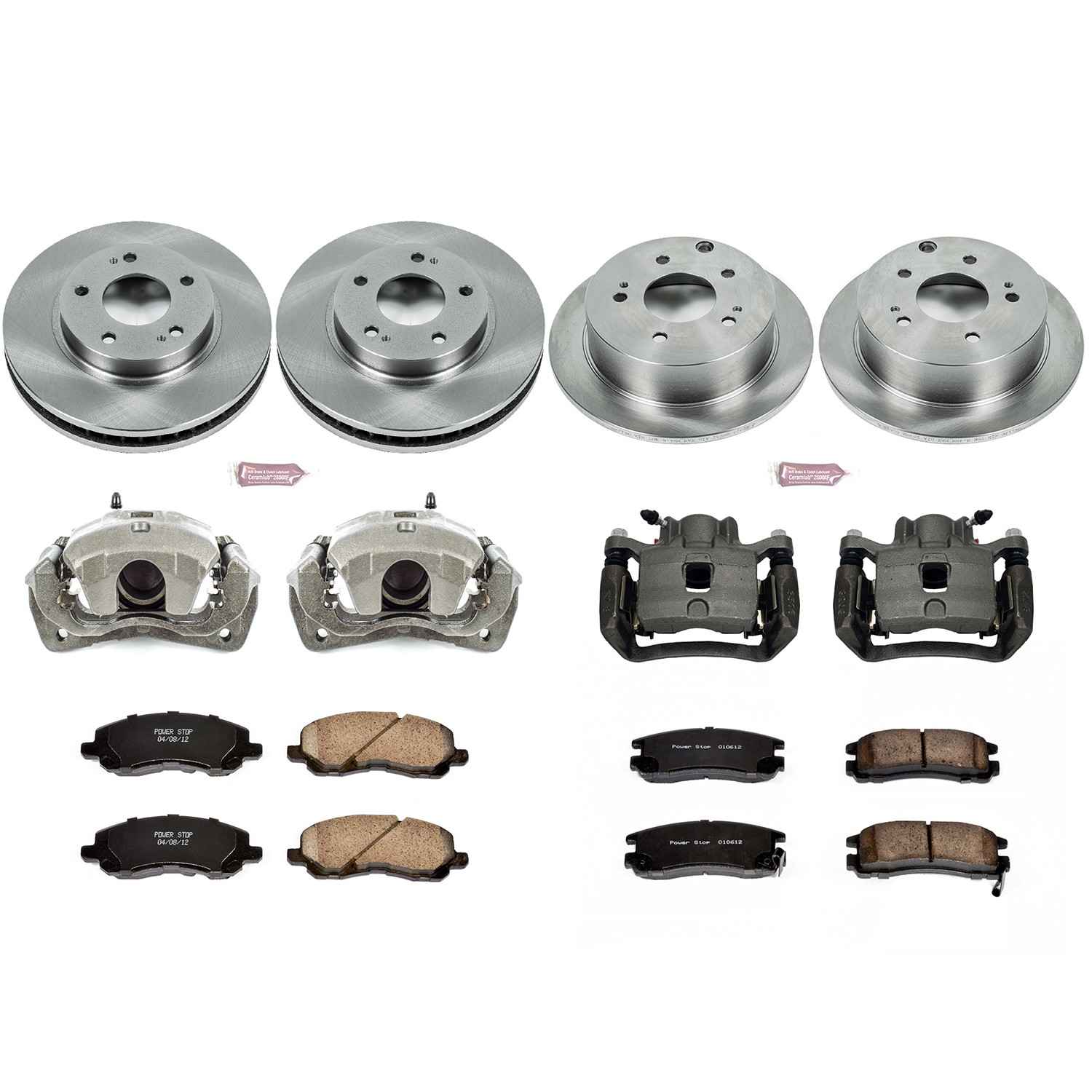 Power Stop 04-12 Mitsubishi Galant Front & Rear Autospecialty Brake Kit w/Calipers